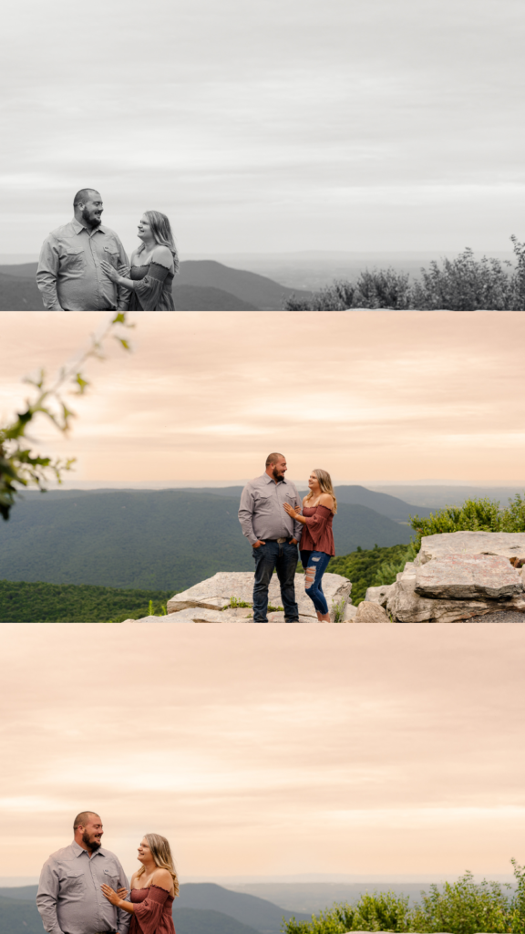Easy couples engagement photo poses ideas in Chambersburg, PA